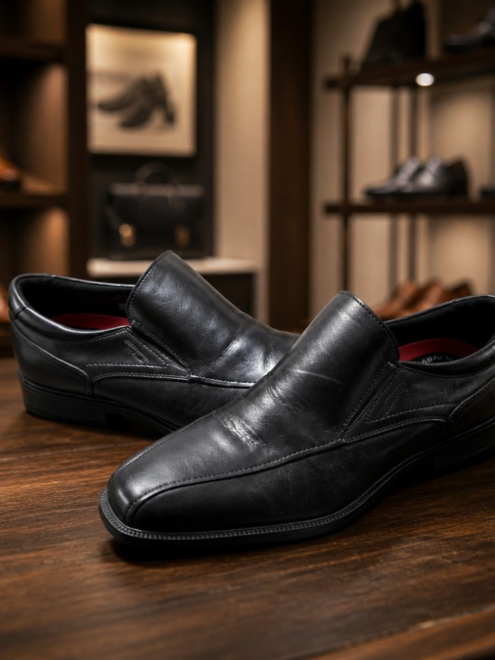 Rockport Everett Slip On Men's Black Oxfords Waterproof Slip Resistant Size 12